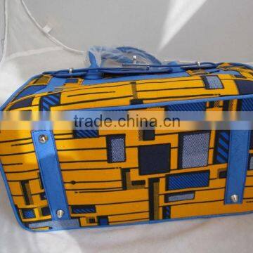 High Quality PU Mix Africa Wax Fabric Lady Bags Wholesale photo-5