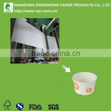 PE coated paperboard for paper bowls