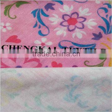 Knitting spandex print spun polyester fabric wholesale