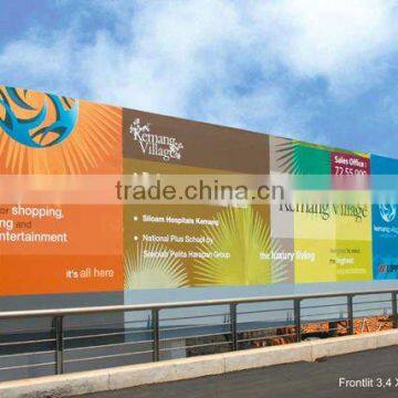 garden fence wooden fence frontlit coated banner UV printing