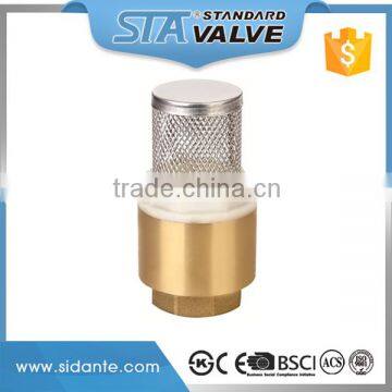 ART.4006 China 1/2 3/4 1 1/4 2 Inch Durable Professional Ball Type Brass Vertical Spring Check Valve Price for Hot Water Systems