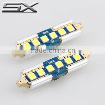 Factory wholesale AC12V 39mm 6SMD 3030 canbus LED car Bulbs festoon lighting led license plate bulbs