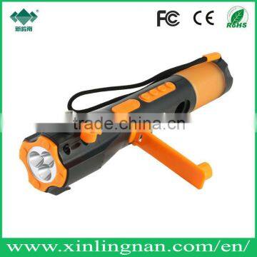 Waterproof Dynamo torch with FM/AM radio