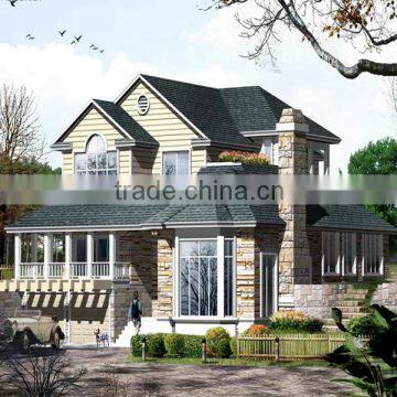 Two Storeys Luxury Modern Design China Manufacture Supplier Low Cost Light Gauge Framing Prefab Steel Houses Best Price