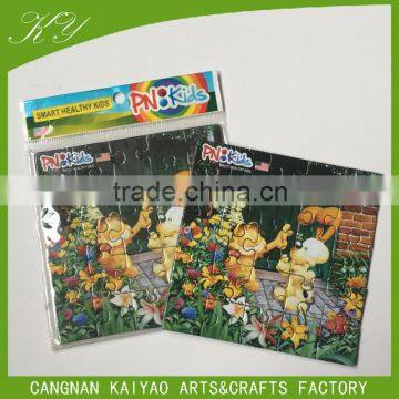 custom cartoon paper material jigsaw puzzle for child