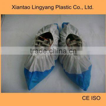 Disposable PP+CPE Half Coated Shoecover Handmade