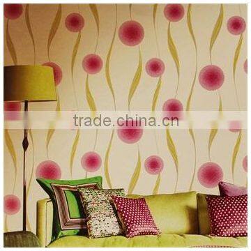 Popular and hot selling cheap pvc coated uarting wallpaper