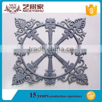 Decorative ornamental wrought iron stamping flowers and leaves