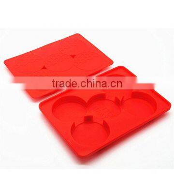 2016 New BPA Free FDA Food Grade 5 in 1 Non Stick Round Circle Silicone Burger Press photo-5