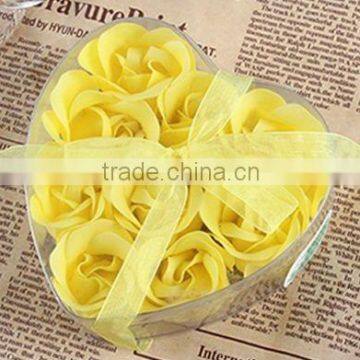 yellow rose flower soap