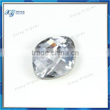 Xiang Yi Crystallized Glass Stone 8x10mm Marquise Shaped Stone Glass Checkerboard Faceted Glass Stones