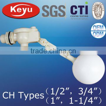 1/2" Inch High Quality Plastic Water Tank Float Valve (Ballcock)