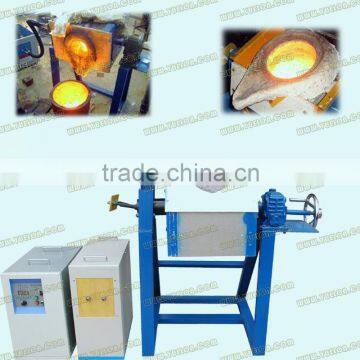 induction crucible furnace for golden, cooper and steel materials