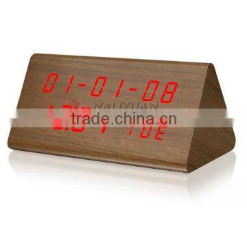 New design digital wooden table clock led wooden table clock