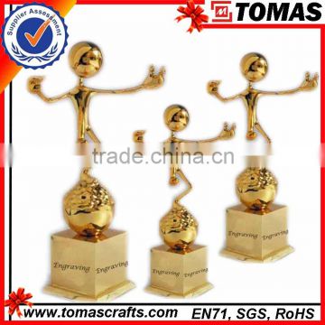 Customized metal trophies and awards