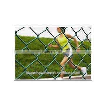 fine rubber pvc coated chain link fence price