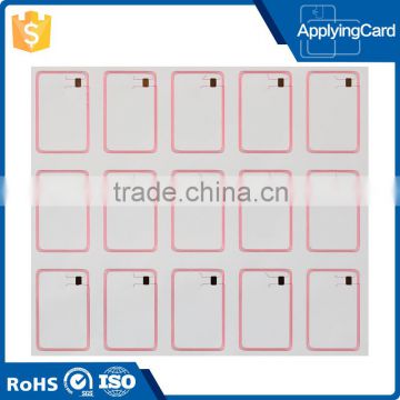 large format RFID inlay 13.56mhz prelam inlay