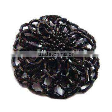 Customized beaded flower for shoe