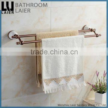 11625 new design rose gold ceramic bathroom accessories set double towel bar