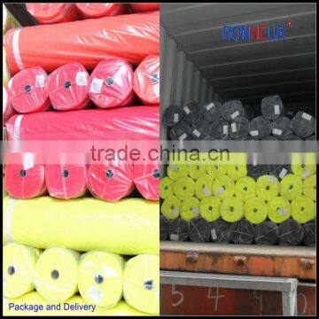 EN20471 50%cot50%polyester CVC Knitted Fabric in High Visibility Yellow 165gsm photo-3
