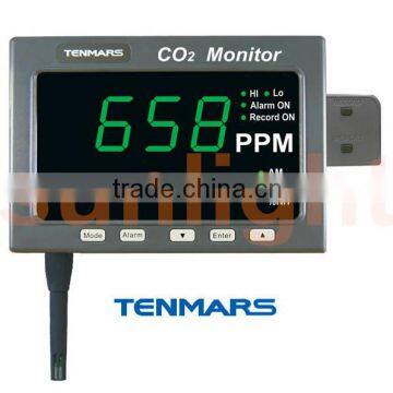 TM-186 Large LED Carbon Dioxide CO2/Temp. Monitor