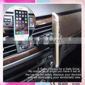 Magnetic Cradle-less Universal Car Phone Air Vent Holder With 360 Rotation Swivel Ball Head Fits for Any Phones And GPS photo-2