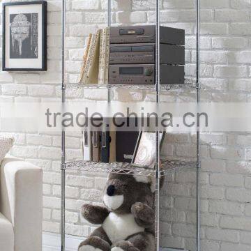 4 level Chrome Metal Wire Shelf Storage Urban Rack