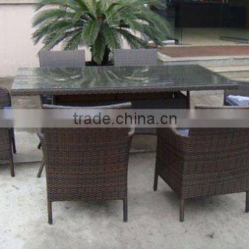 Rattan Material Luxury Dining Table Chair photo-2