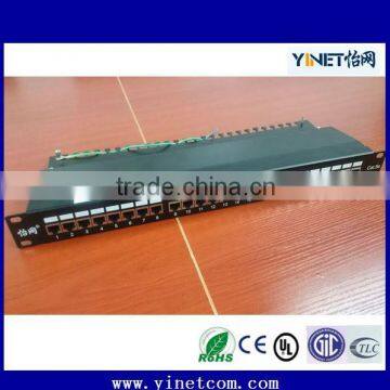 Hot Sale Patch Panel Stp Shielded 24 Port 48 Port Cat5e Cat6 cable Patch panel