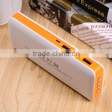 Free sample & logo built-in portable High capacity 15000mah power bank