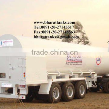 LPG gas tanker trailer