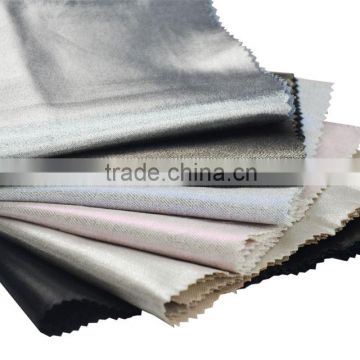 Customized Metallic Coating Trousers Fabric with Metallic Shimmer