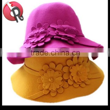 vintage traditional Wool Felt Men Women Formal Fancy Bowler Derby dress Hat Unisex