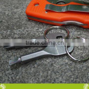 OEM Service Multifunctional Pocket Key Screwdrivers,2 Key Stainless Steel Keychain Screwdriver Sets,Outdoor Mini Screwdriver Set photo-5