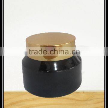 amber cream jar with cap