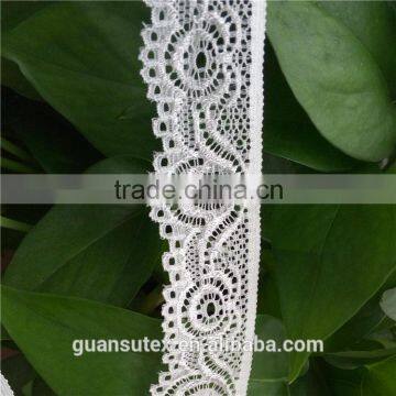 Width 3cm Flower Trimming Elastic Lace For Apparel, Lingerie and Textile Accessories