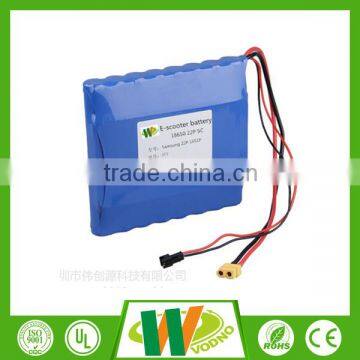 High rate electric motorcycle battery pack,60V battery pack, 18650 battery pack