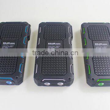 2016 High Quality 15000mah Waterproof Solar Power Bank Charger photo-6