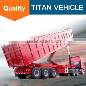 Titan Custom Semi Asphalt Rear Dump Truck Trailer For Manufacturers