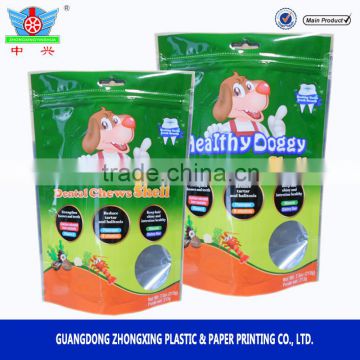 Stand Up Plastic Pet Food Pouch for Cat and Dog Food Packing