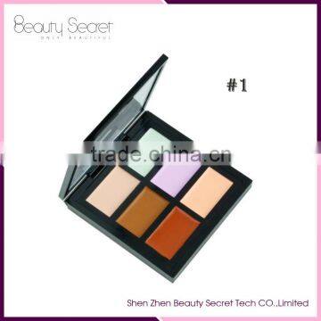 makeup concealer palette private label 6 colors