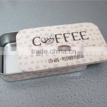 easy pull-out rectangular box for coffee,coffee tin box,coffe box,