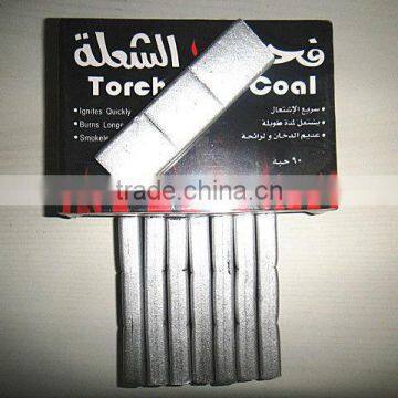 Silver bar shisha charcoal