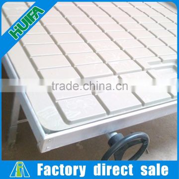 1.2m width rolling hydroponics trays for greenhouse