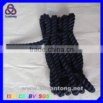 1" Polyester 3-strand Twisted Crossfit Rope Power Cord photo-2