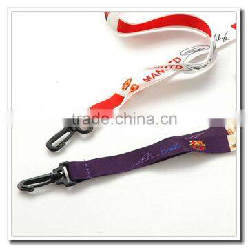 Embroidered custom lanyard small quantity for canvas tote bag