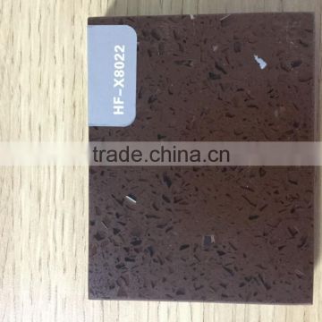 brown color artificial quartz stone slabs used for countertop, kitchentop, bathroom vanitytops, tabletop, bartop