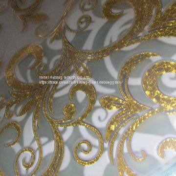 4-12 mm Decorative AcId Etched Frosted Art Glass with good price for window/ door decoration