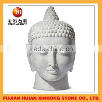 granite with marble stone hand carved buddha head statue