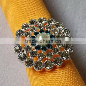 2015 rhinestones jewelled wedding napkin ring